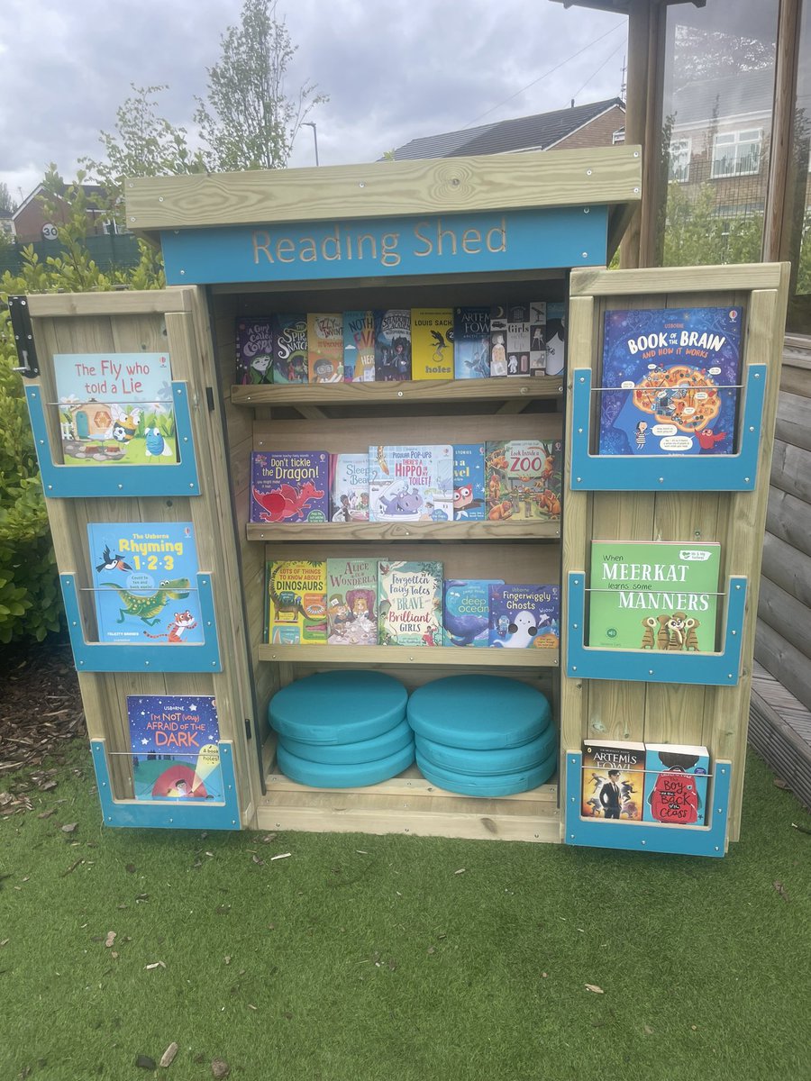 Our new Reading Shed has arrived in our quiet zone. Children will be able to enjoy a range of fiction and non fiction books purchased with money raised through our reading sponsored event. We have also purchased Tonies for children who want to enjoy audible stories 📚📖 @OPAL_CIC