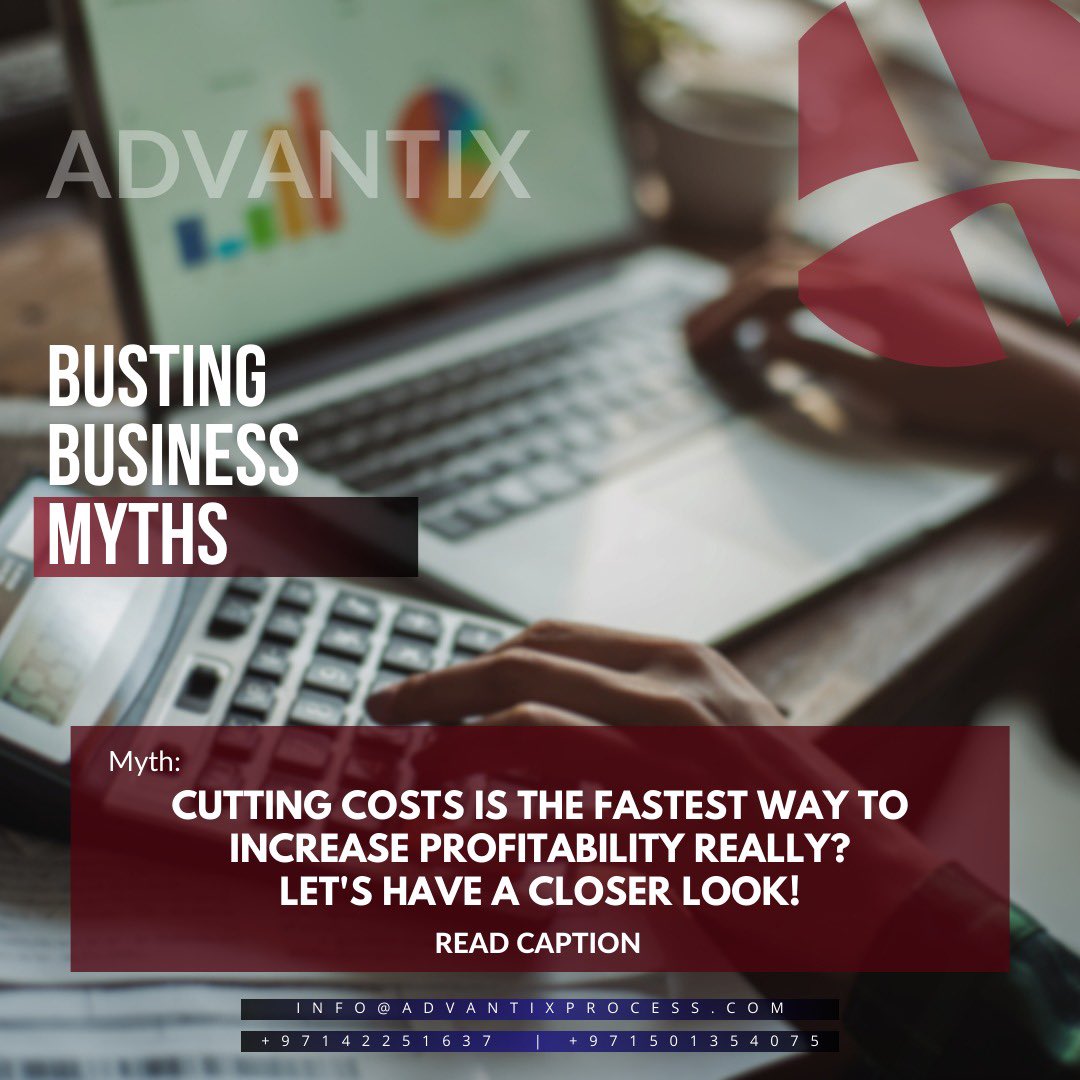 MythBustersMonday: Slashing costs ≠ higher profitability. 💸

✅ Invest in Efficiency
💎 Quality Matters
💡 Strategic Spending

Advantix specializes in finding the right balance. Let's build lasting profitability together! 💼💪

#ProfitabilityMatters #StrategicInvestments