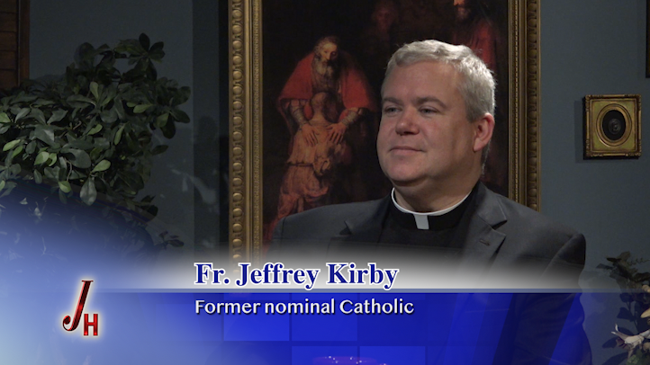 Tonight at 8ET, catch an all-new episode of The Journey Home! Fr. Jeffrey Kirby shares his journey from nominal Catholicism to the priesthood... #JHprogram