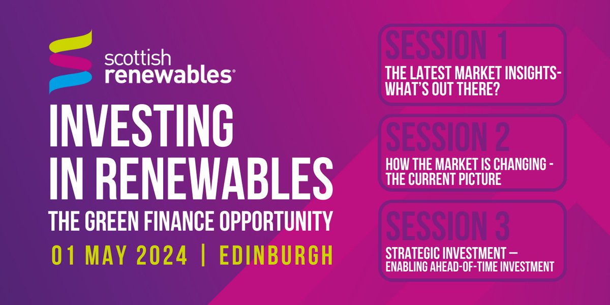 Join us at #SRFINANCE24 on Wednesday to learn about the shifts that money and investment markets are seeing in 2024 and how this will impact your renewables projects. Final few tickets available: tinyurl.com/5h3spu9e.