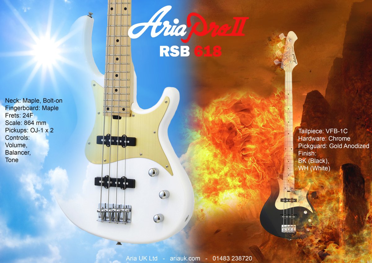 ARIA UK - RSB 618 Bass Guitar.
ariauk.com
#ariauk #ariapro2 #ariapro #rsb618 #ariarsb #bass #bassguitar #guitar