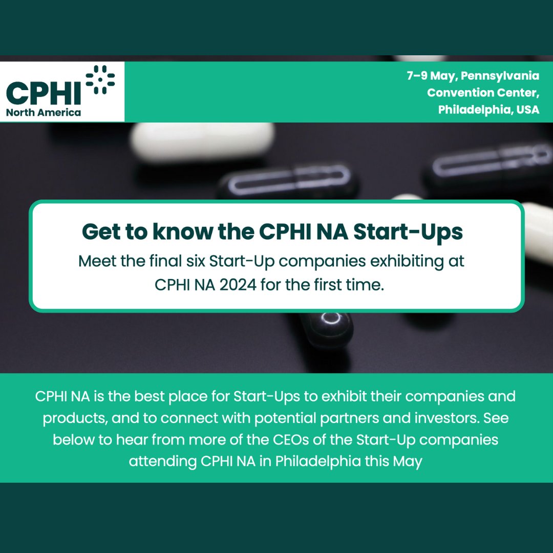 Meet the final 5 Start-Up companies exhibiting in Philadelphia at CPHI North America. Featuring: Scalable Bio Facility Inc, OneSC, Galvita, The Solubility Company and Uncertainty Advantage. Find new solution partners and innovators! Learn more: ow.ly/FeFM50RmSkC