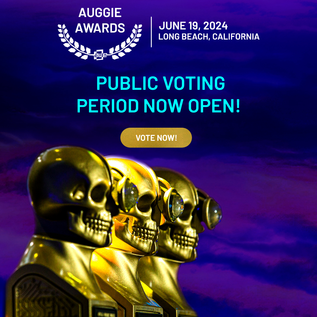 The Voting Period for the 2024 Annual Auggie Awards is now open! Winners will be presented with a prestigious Auggie Award at the Auggie Awards Ceremony, taking place this year on June 19 at the AWE USA 2024 event in Long Beach, California. Vote now! 👉 hubs.li/Q02vhZPq0