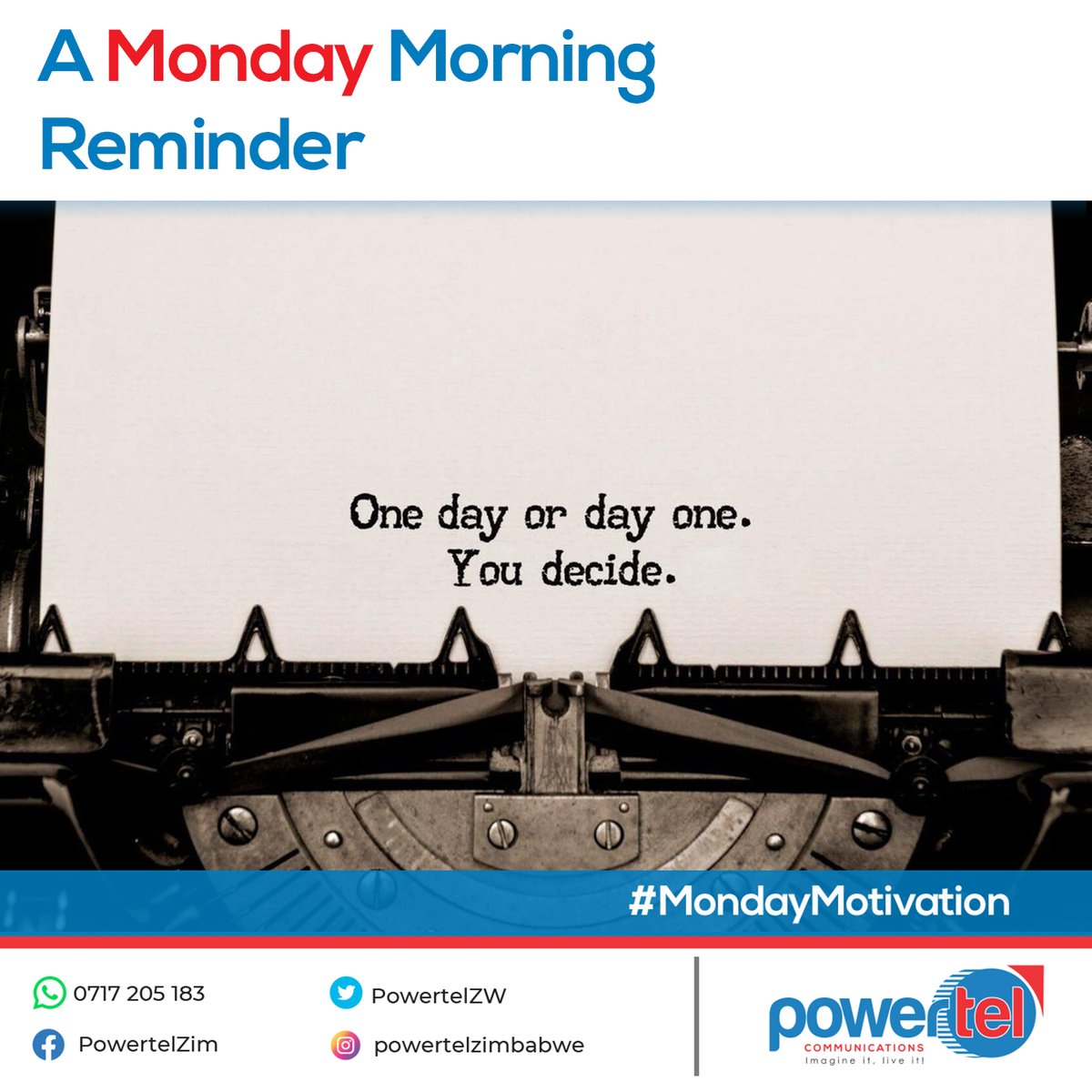 It's time to embrace the power of choice and take charge of your destiny. Will you keep waiting for that 'one day' to arrive, or will you make today 'day one' and embark on your journey towards success? The decision is in your hands! 💫🔥