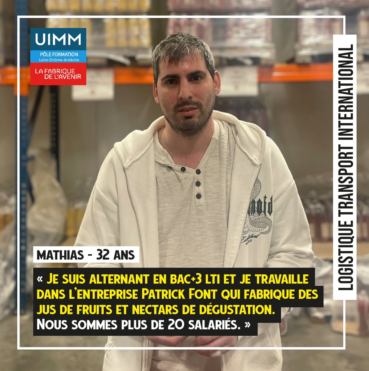 🚚 Découvrez le portrait de Mathias, en filière Logistique Transport International, alternant chez Patrick Font : linkedin.com/feed/update/ur… 

Pour en savoir plus sur le Bac+3 LTI :
pole-formation-lda.fr/nos-formations…

#logistique #transport #douane #formation #apprentissage