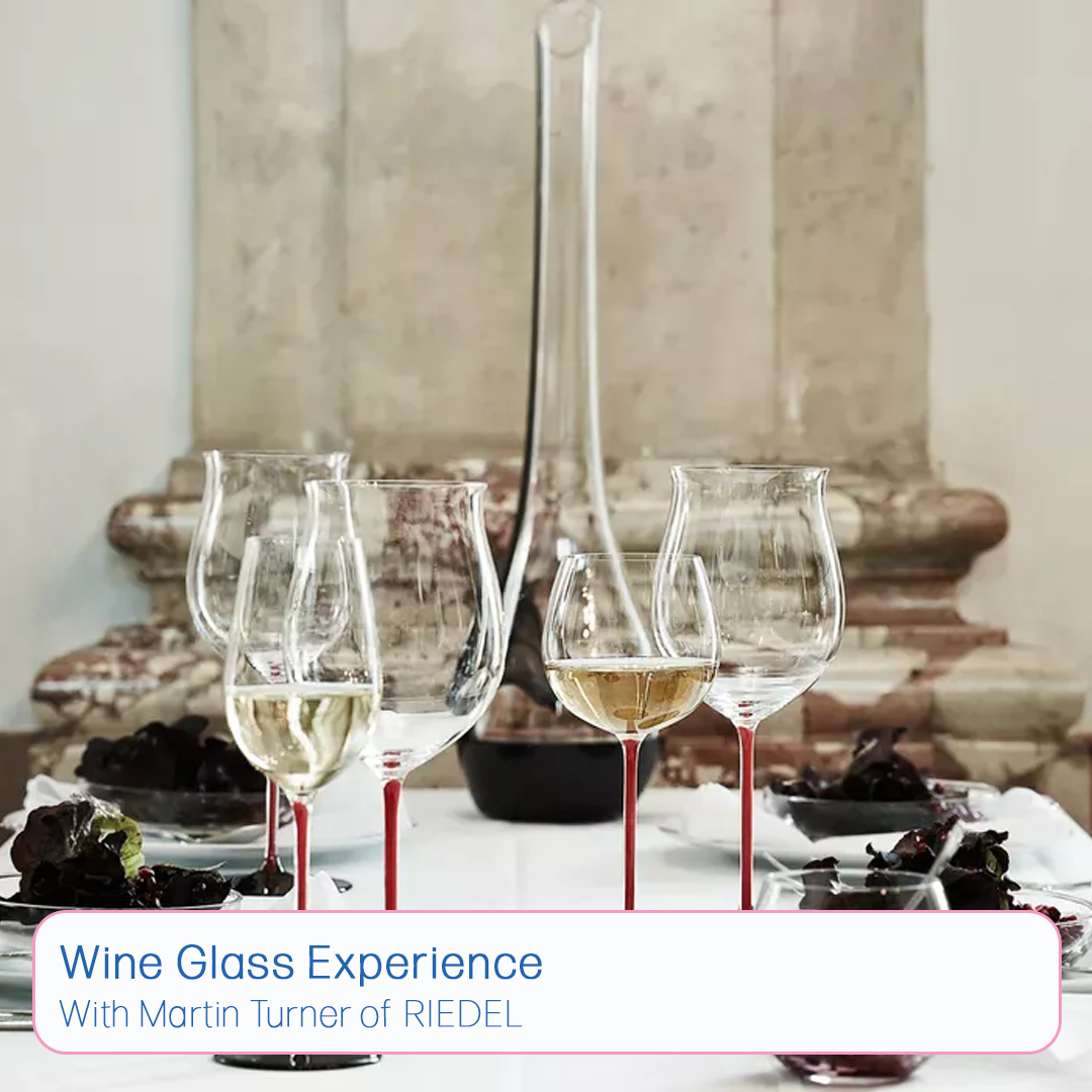 #Wine Glass &amp; Tasting Experience with REIDEL

Take your tastebuds on a 1.5 hour journey of discovery with Martin Turner, RIEDEL's UK Ambassador, as you try a variety of Kentish Wines and feel how different glass shapes effect your drinking experience.

tickettailor.com/events/ramsgat…