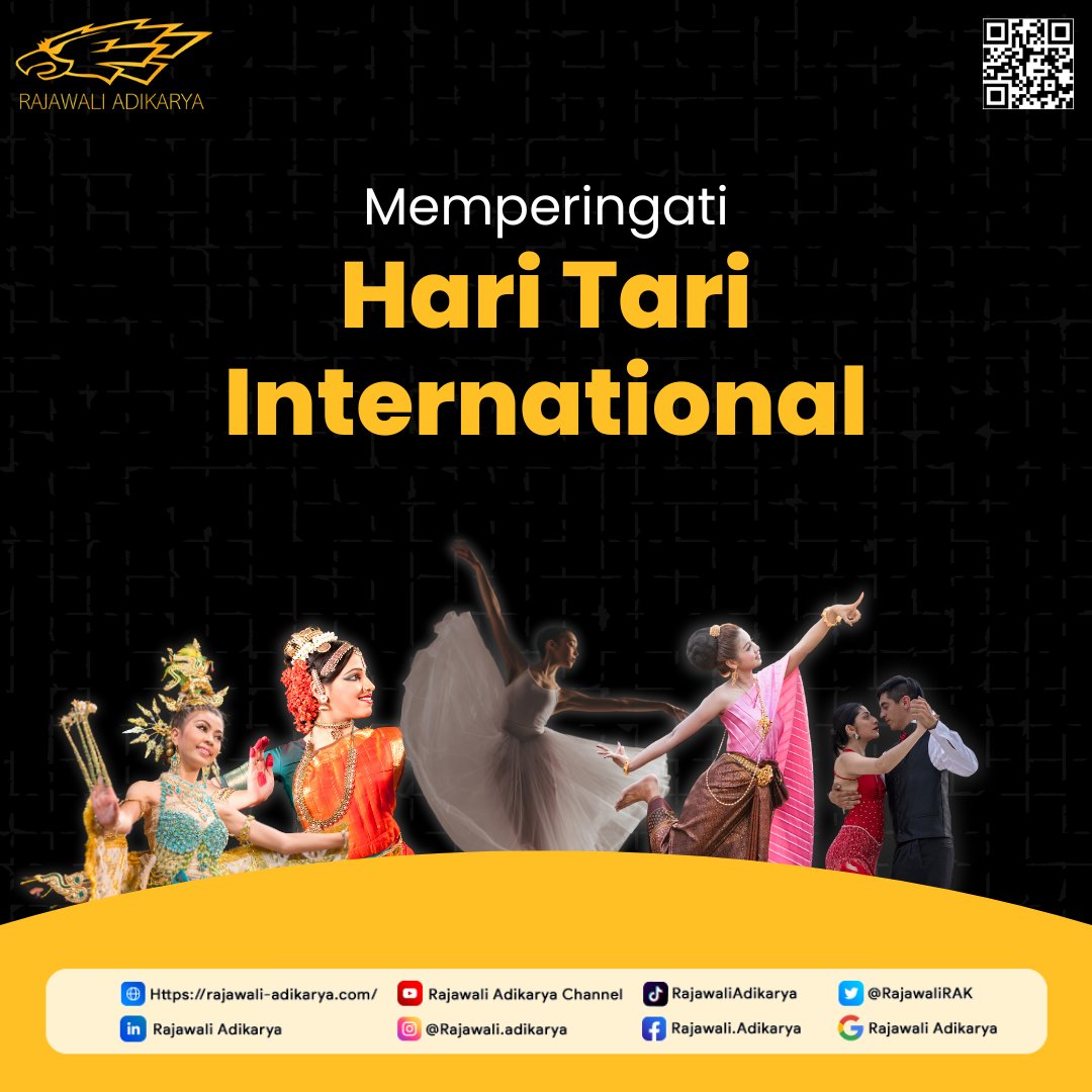 #HariTariInternasional: Rajawali Adikarya merayakan keindahan gerak dan keragaman budaya melalui tarian. #SeniBudaya #ITConsultant