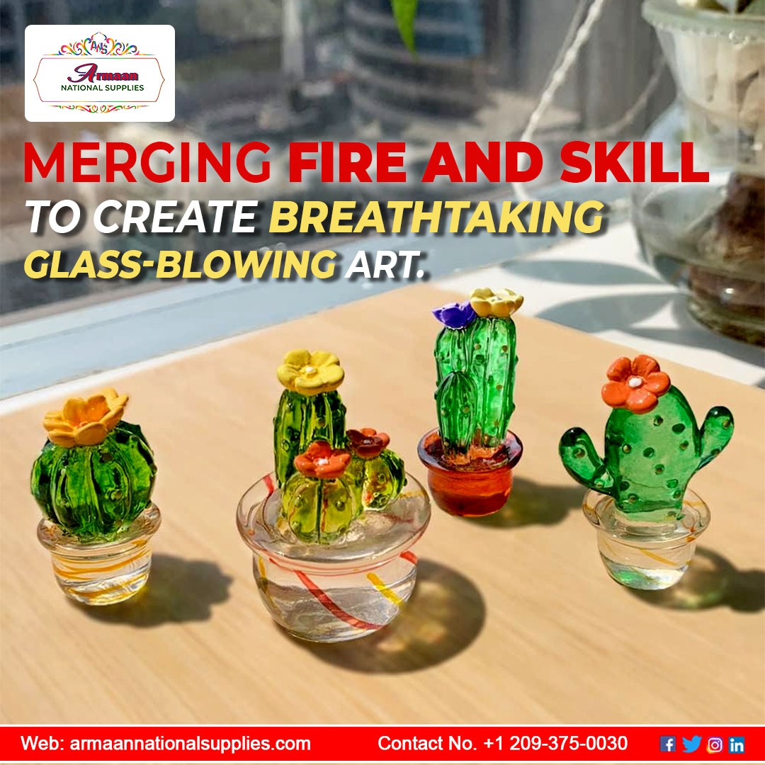 Merging fire and skill to create breathtaking glass-blowing art.

#glassblowingart #glassart #glassartdecor #HomeDecor