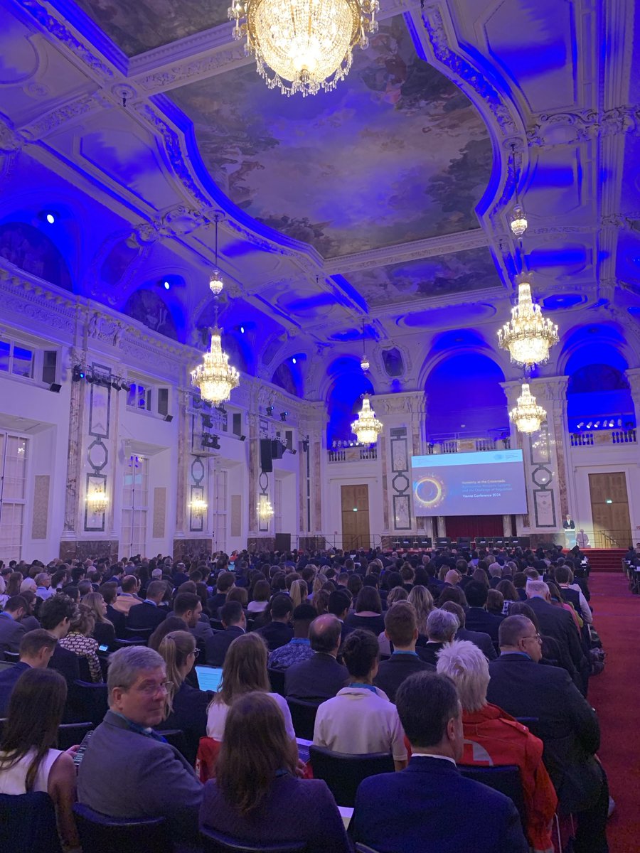 Largest ever meeting on autonomous weapons systems, convened by @MFA_Austria. 140 states, 900 delegates. Humanity at the crossroads, let us not miss the right turn. We cannot delegate decisions of life and death over human beings to algorithms. AWS2024.at #AWS #IHL