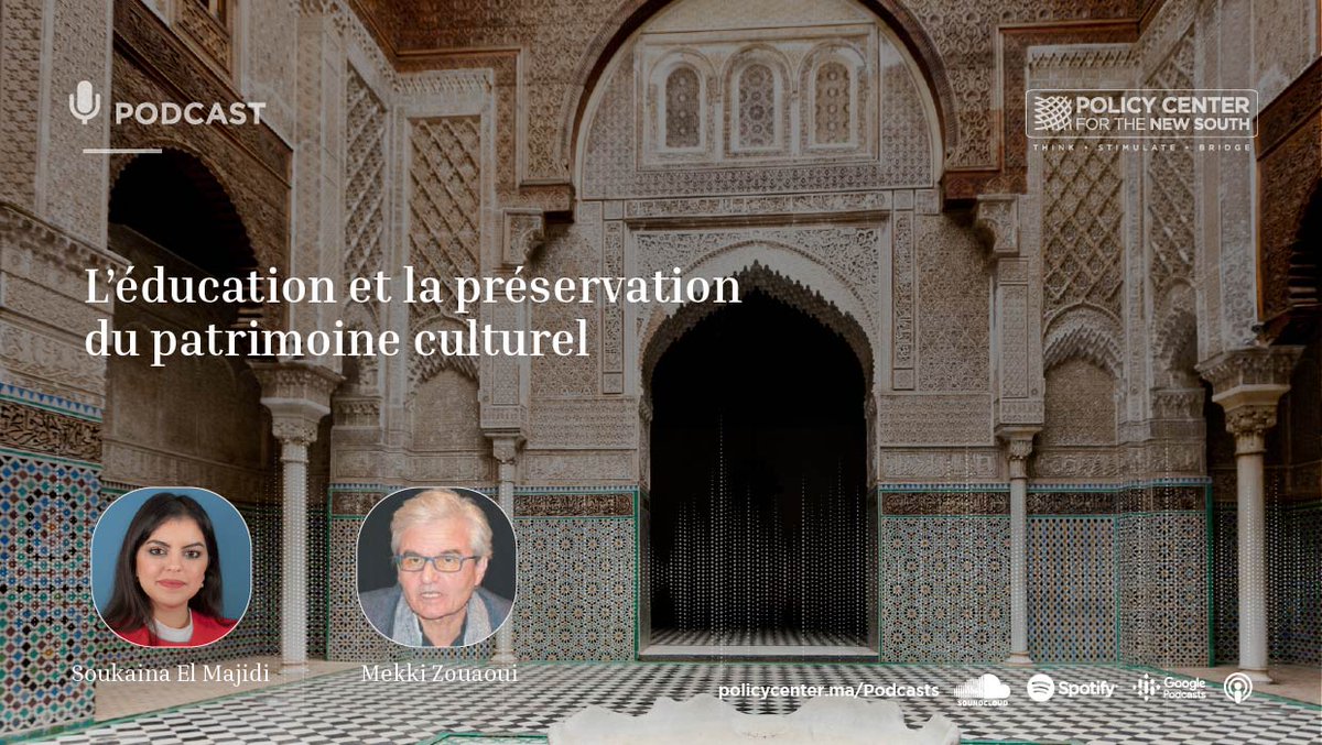 🎙️ Commencez la semaine avec notre #podcast sur les liens entre l'#éducation et le #patrimoine culturel. Si l'un préserve notre #héritage, l'autre enrichit l'#apprentissage. Quels efforts restent à fournir au #Maroc 🇲🇦 dans ce domaine ? 🔗policycenter.ma/podcasts/leduc…