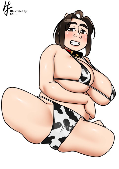 Twitter不具合なら牛柄ビキニあげても気づかれんやろ(?)。 