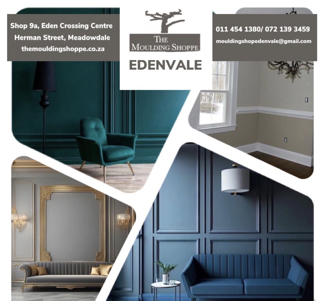 #ThemouldingShoppe #Moulding #HomeDecorIdeas #Manufacturer #HomeImprovement #JoziBusinesses #20YearsExperience #DIY #Renovating #SupplyToTheTradeAndPublic #SupportLocal #ARCHITRAVES, #CORNICE, #DADORAILS, #HANDRAILS #SKIRTINGS CONTACT US! LIKE & SHARE THIS PAGE!