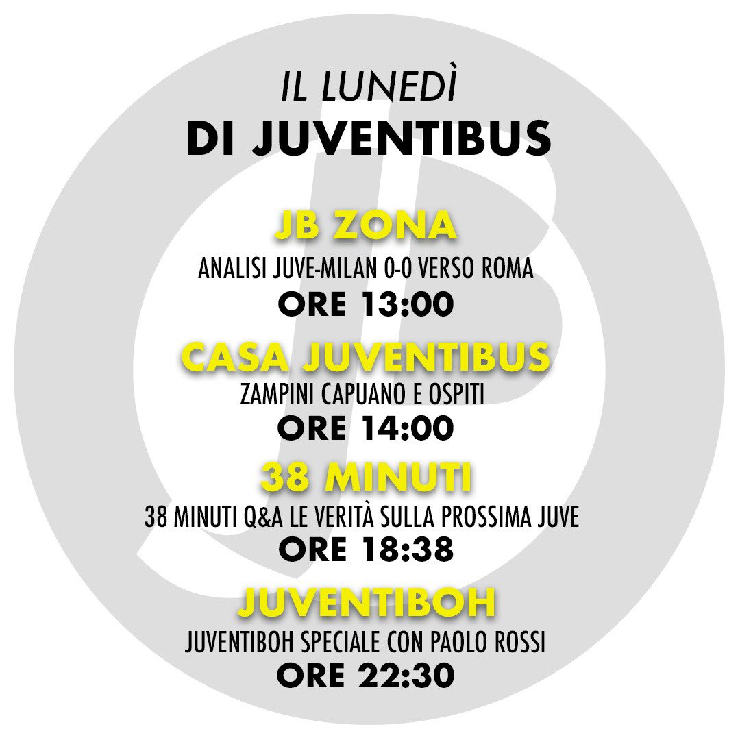 ⚪️ IL LUNEDÌ DI JUVENTIBUS ⚫️ 👉 twitch.tv/juventibus