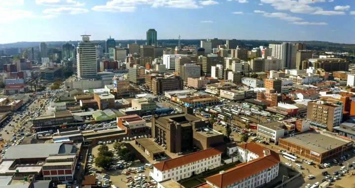 Downtown Harare Zimbabwe.