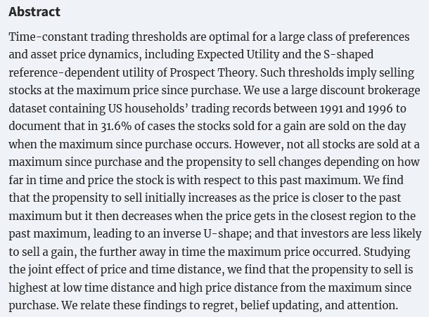 JEEA_News's tweet photo. Forthcoming article by @ejuliaStats @GiovanniBurro and Vicky Henderson "Make Hay While The Sun Shines: An Empirical Study of Maximum Price, Regret and Trading Decisions" @EEANews @OUPEconomics
Teaching material available: https://t.co/tCzfSWh4Lu
https://t.co/ZWYowKF3tQ https://t.co/T3rihHn3RP