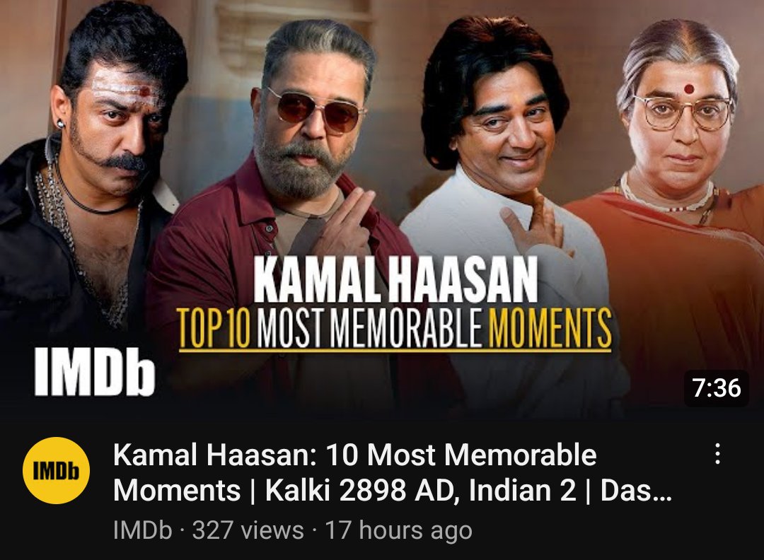 @IMDb_in lists #Ulaganayagan 's Top ten memorable moments

Starts with அன்பேசிவம், dasa, heyram, மகாநதி, Indian, Nayagan, Vish , மூன்றாம்பிறை, விக்ரம், அவ்வைசன்முகி

#KamalHaasan 

youtu.be/s0xKTG1_iUE?fe…
