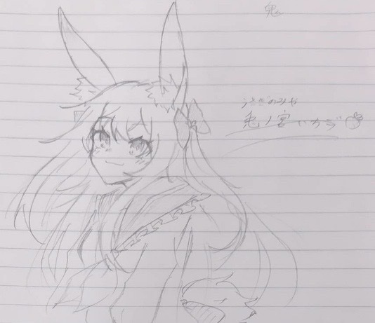 友達のノートに描きました🥰🐇
誰か分からんけど絵柄変わった？？？