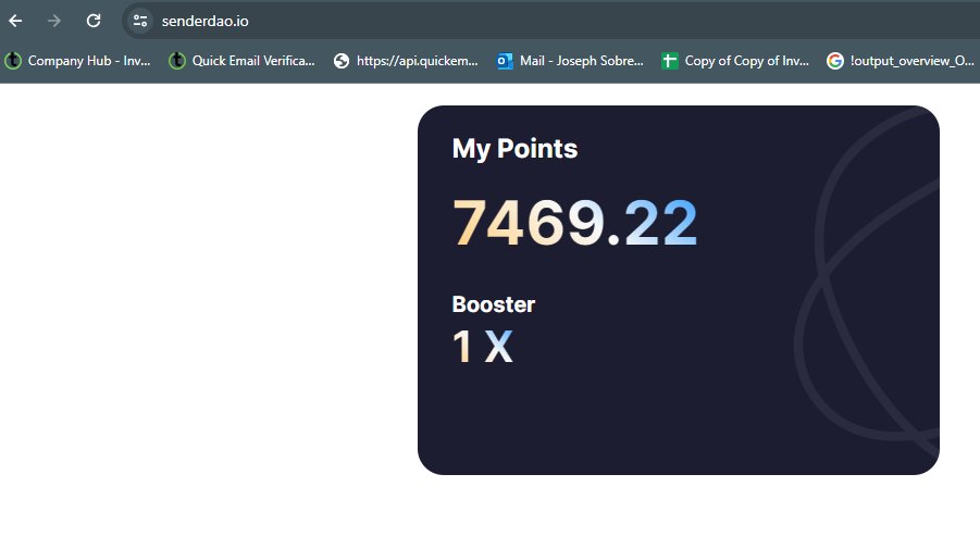 Participate in the event for token chances @SenderLabs