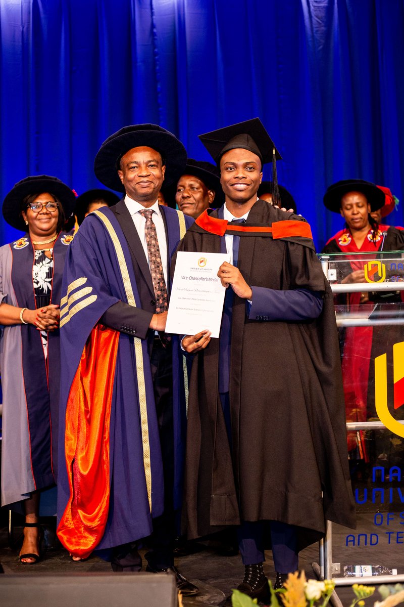 Dive into Verry Tangeni Ndasilohenda Awene's inspiring journey! Through adversity and triumph, his narrative spotlights the indomitable spirit of a single mother, sculpting his path to success. Read more about his journey here: nust.na/nust-graduate-…