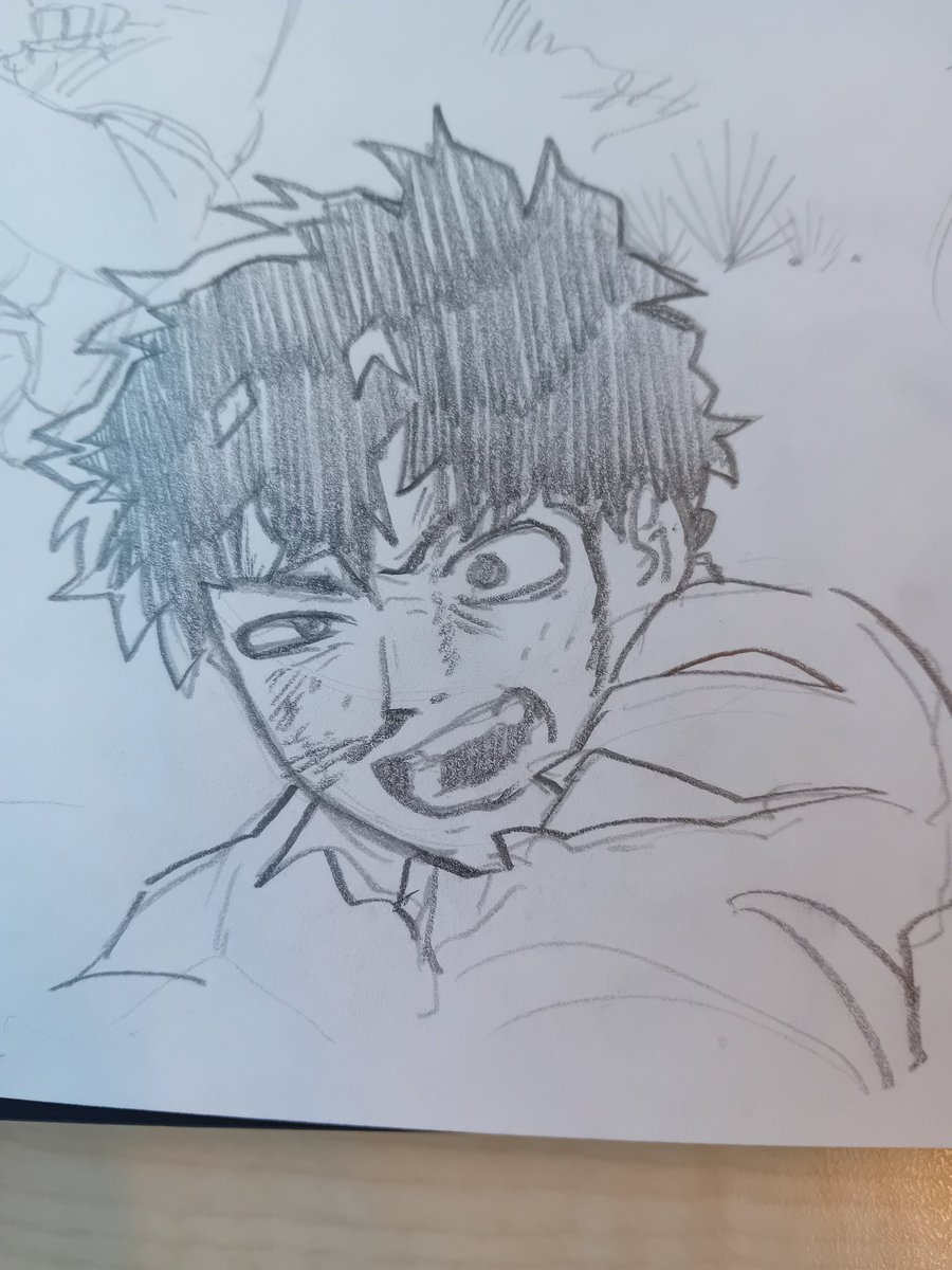 Class sketches (i have not watched mha for like over a year, i just like drawing deku 🤷‍♀️, mans got funny eyes idk) 