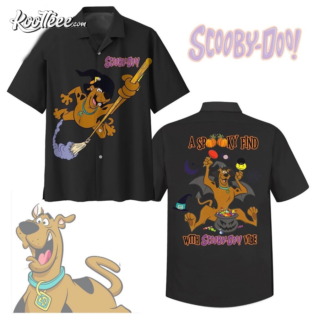 Scooby Doo Spooky Vibe Hawaiian Shirt #ScoobyDoo #SpookyVibe #HalloweenHawaiianShirt #koolteee koolteee.com/product/scooby…