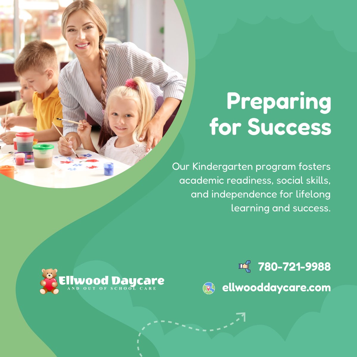 Set your child on the path to success with our comprehensive Kindergarten program. Enroll today and watch them thrive! 

#Daycare #EdmontonAB #Kindergarten