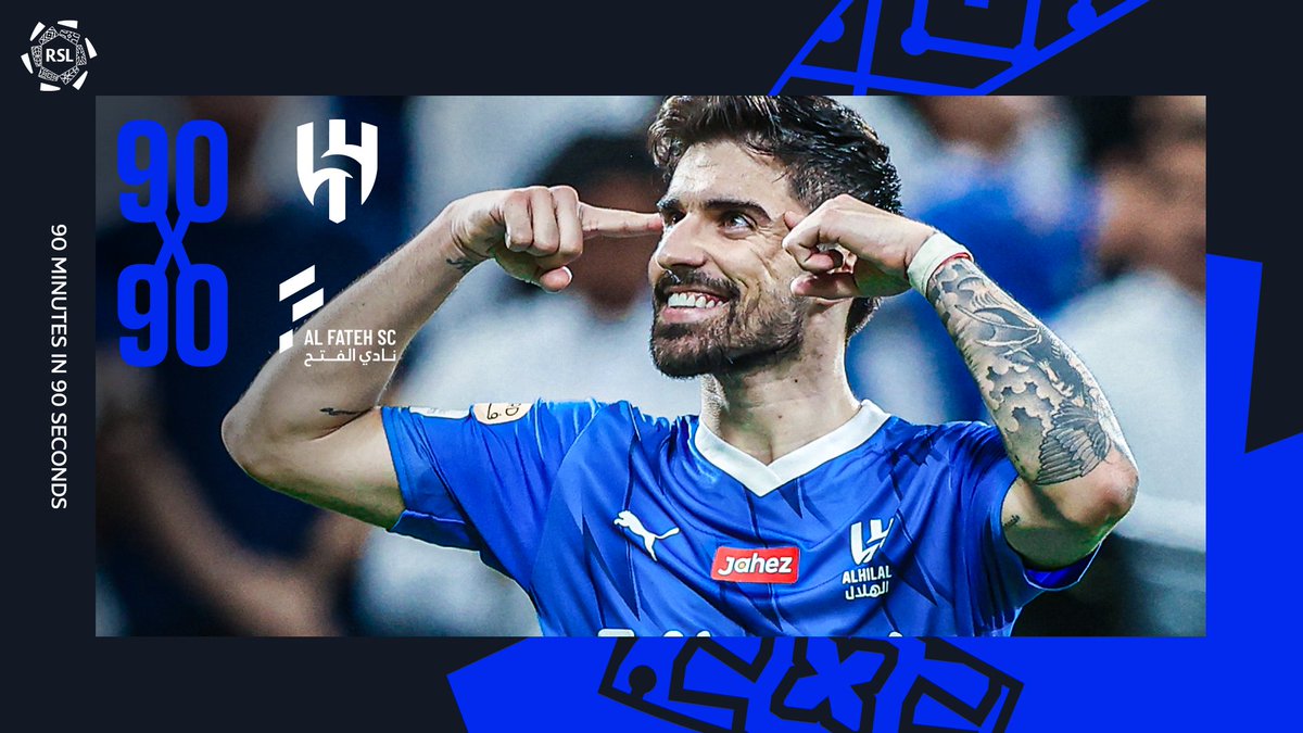 Al Hilal 3-1 Al Fateh The league leaders come from behind to stay unbeaten 90x90 #yallaRSL 🔗👉 youtu.be/uhvX3vcLwm0?si…