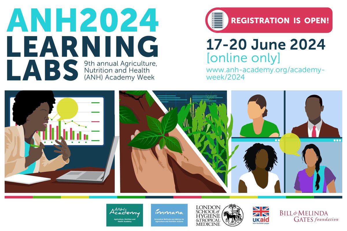 📢Registration is OPEN for #ANH2024 Learning Labs!

These virtual workshops will cover topics linked to #Agriculture, #Nutrition &amp; #Health such as:
🌱#FoodEnvironments
🔎#ResearchMethods
♀️#Gender
🌍#Climate
&amp; more!

REGISTER
⬇️⭐️⬇️⭐️⬇️⭐️⬇️
shorturl.at/rELY8
⬆️⭐️⬆️⭐️⬆️⭐️⬆️