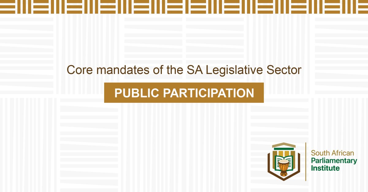 Did you know? The South African Parliament and provincial legislatures prioritise public involvement in decision-making processes.

#SALS #PublicParticipation #Democracy #SouthAfrica