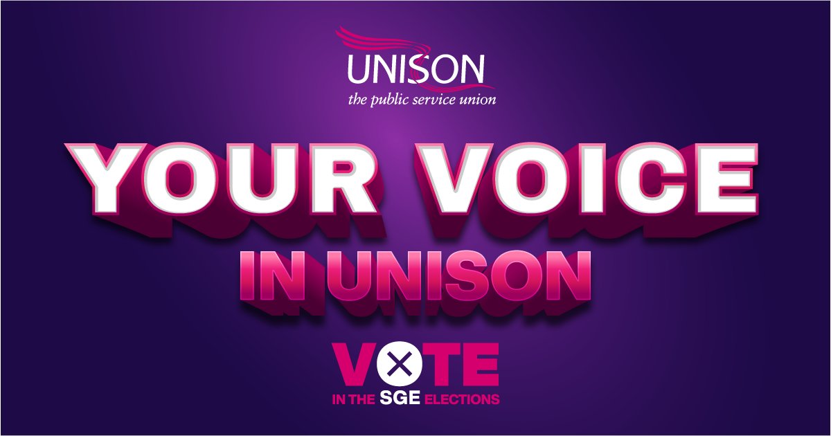 Election fever is everywhere 🗳️🔥 Vote ➡️TODAY⬅️ in UNISON's 2024 SGE elections. You will have received an email last week with a link to vote online and a postal ballot pack - choose either. #YourVoiceInUNISON #Elections2024