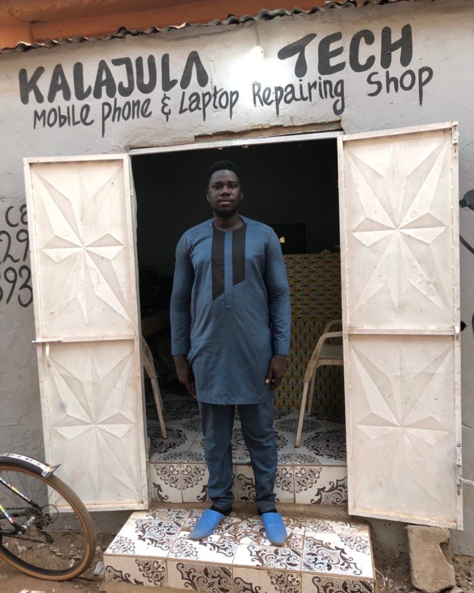 Damansa, 29, is a graduate of our Youth Training and Employability Programme. He now owns a successful computer repair shop. “To be self-employed was my dream, but I couldn't afford training. When I heard about YTEP, I thought this is what I'm looking for!' #SmallBusinessWeek