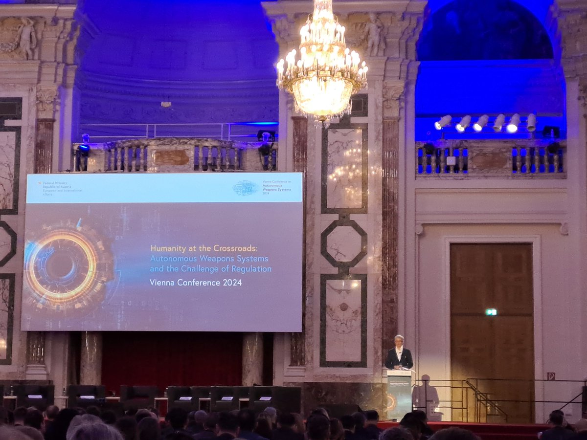 JurdiShirine's tweet image. Indeed. Humanity at the crossroads.
#JaanTallinn stresses if we allow AWS to select and target humans, the world will forever change. 
#aws2024vienna 
#aws @BanKillerRobots #HumanControl #HumanTeam