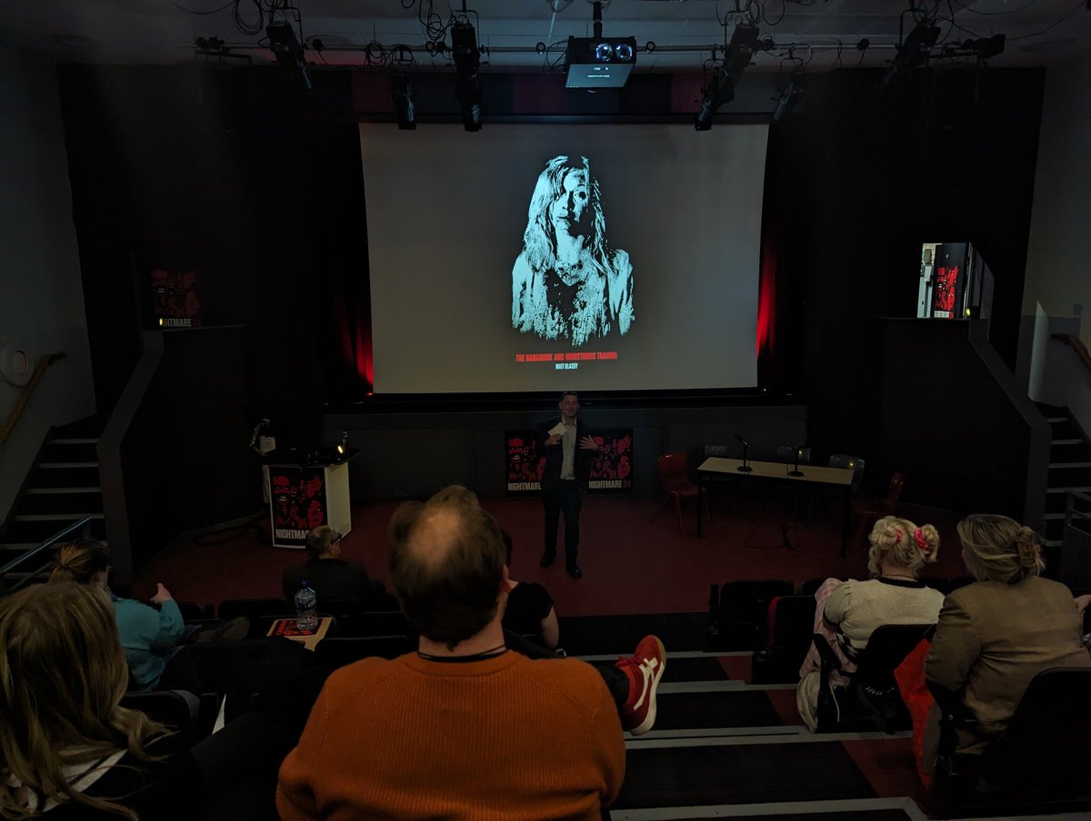 Keynote - Matt Glasby: Mother's, Madness and Monsters in #thebabadook Thank you @mattglasby for a brilliant keynote speech. #nightmare24 #HorrorMovies #horrorstudies #horrorfilms #horrorconference #HorrorCommunity #horroracademics #horroracademia #thebookofhorror