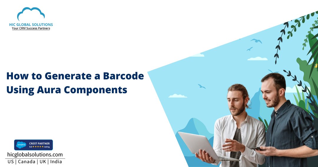 The ability to generate a #barcode in Salesforce using Aura Component adds a valuable dimension to data capture and identification processes. Learn how to create it in the blog here! bit.ly/3Uw4YXU @salesforce #components #aura #application #interface #javascript #crm