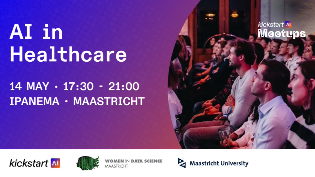 Dive deep into AI's breakthroughs in Healthcare at the Kickstart AI Meetup in Maastricht! meetup-may14.kickstartai-events.org Date: 14 May Time: 17:30 - 21:00 (dinner included!) Place: Ipanema Maastricht #AIinHealthcare @MaastrichtU @kickstartAI @ChangSun1025 @zarkogianni @fleur_prince
