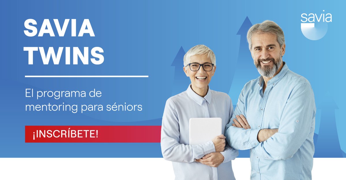 Desde Generación SAVIA, lanzamos SAVIA Twins. Un programa donde nuestros sénior de SAVIA podrán recibir sesiones de mentoring de empleados voluntarios de Endesa, con el fin de mejorar su empleabilidad. Conoce más sobre SAVIA Twins e inscríbete en 👉 generacionsavia.org/info/savia-twi…