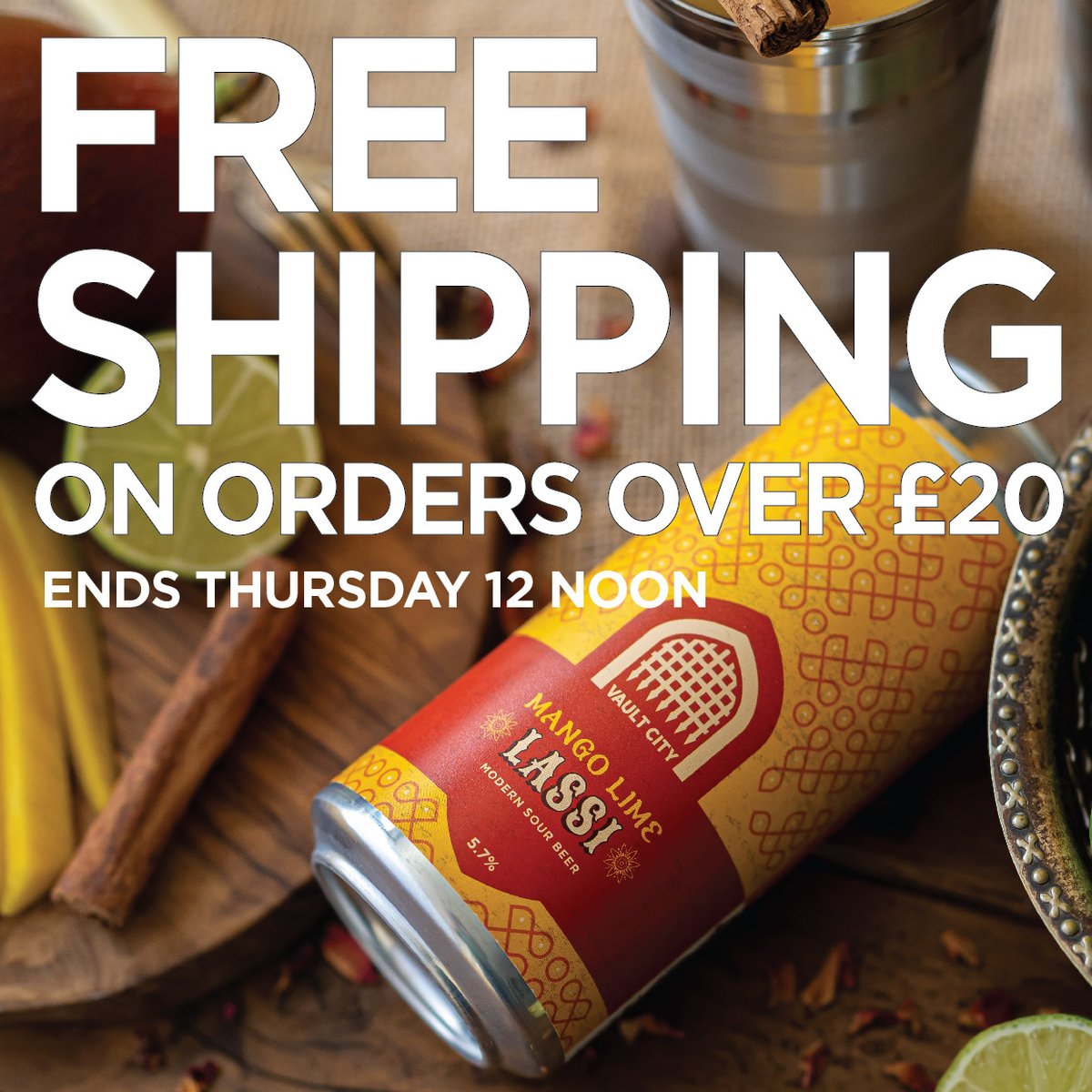 FREE UK Shipping on orders over £20 🚨 There's a bank holiday coming & the sun is starting to shine, so we've dropped our free shipping threshold to just £20. Top up on new releases for a three day weekend, your fridge will thank you 🍻 🛒 bit.ly/VaultCityShop