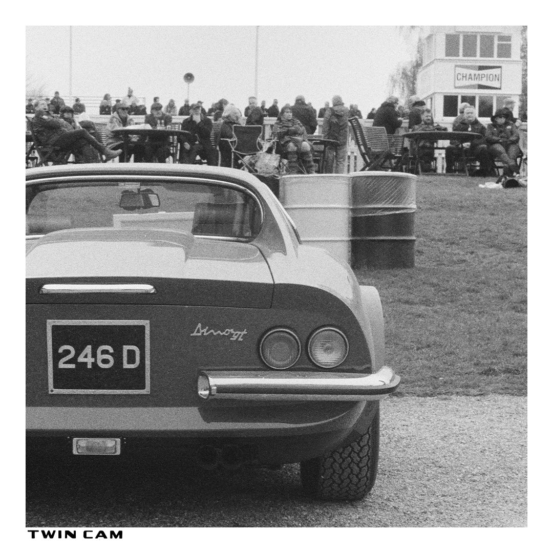 You’d think that Goodwood would be automotive Mecca, but standing far beyond the usual gems are the contents of the VIP car park behind the main straight. Enjoy the phenomenal beauty of this Dino 246 GT.