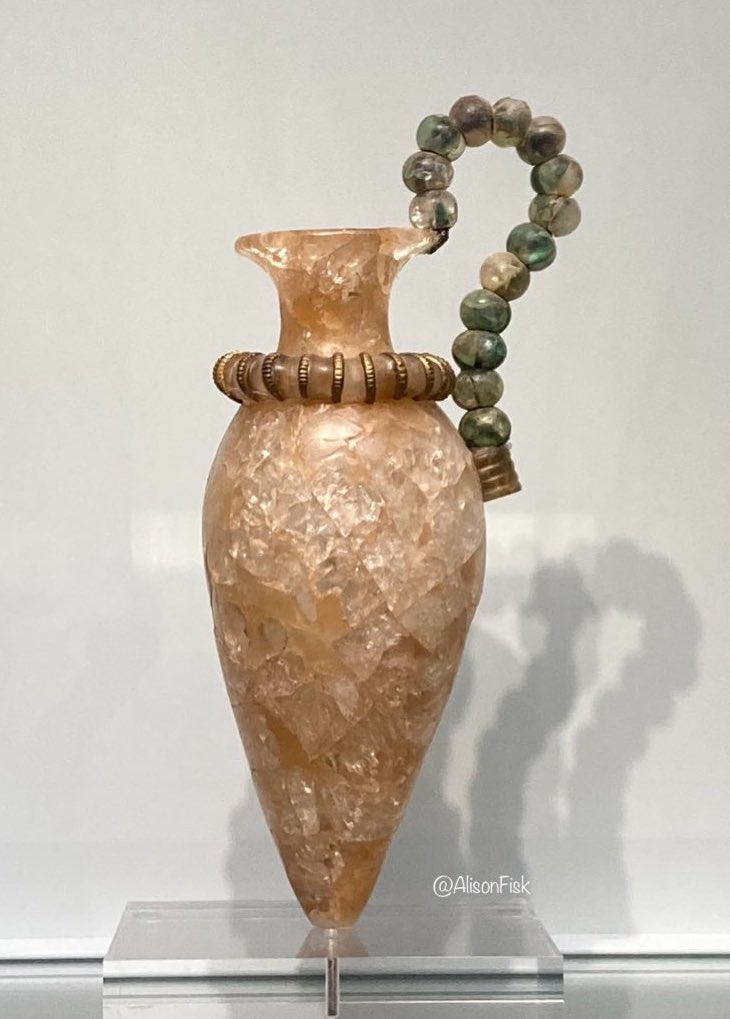 A masterpiece of Minoan art.

This small rock crystal vessel is a work of technical and artistic perfection created by a skilled artisan some 3,500 years ago!

Zakros Sanctuary, Crete. Heraklion Archaeological Museum. 📷 2022

#Archaeology