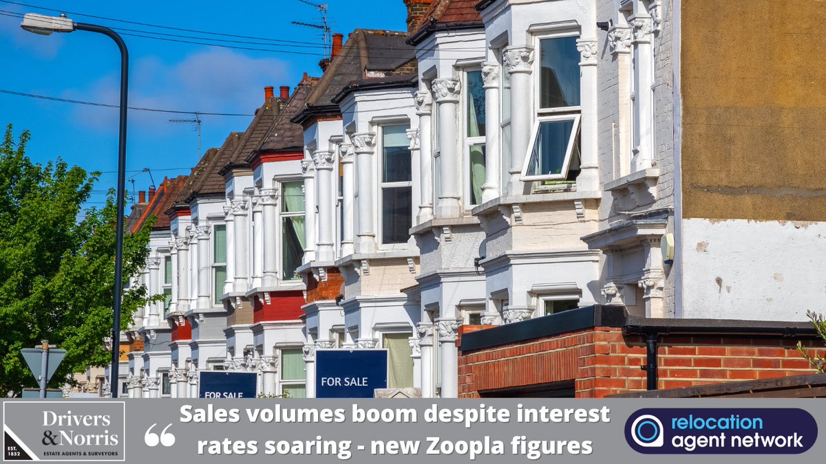 Interesting @Zoopla insights on the UK housing market: prices steady, sales volumes up 12% YoY, @EAToday reports! More details here👉drivers.co.uk/news/sales-vol… Looking to buy or sell? Get in touch with us today👉drivers.co.uk/contact-us/ @RelocationAgent