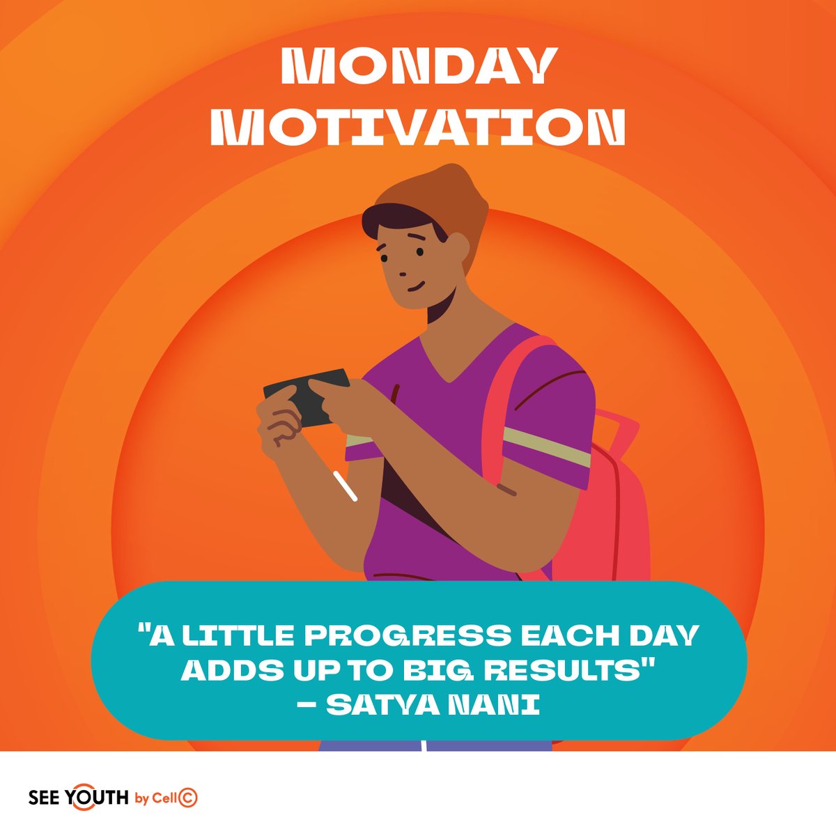 Here's your Monday Motivation SEE YOUTH'sters! Remember, success is not achieved overnight but is achieved through consistent efforts. The little that you did today is something. Happy Monday 🫂!
#SeeYouthbyCellC #WeSeeYouth #MotivationMonday #YouGotThis