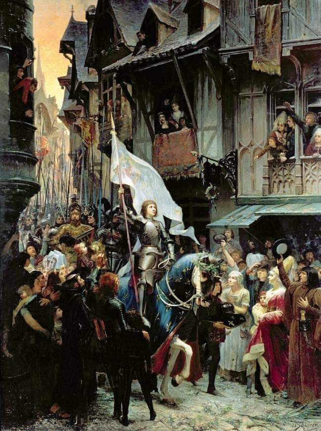 Le 29 avril 1429, Jeanne d'Arc arrive à Orléans lors du siège de la ville.
#HistoireDeFrance 🇫🇷⚜️