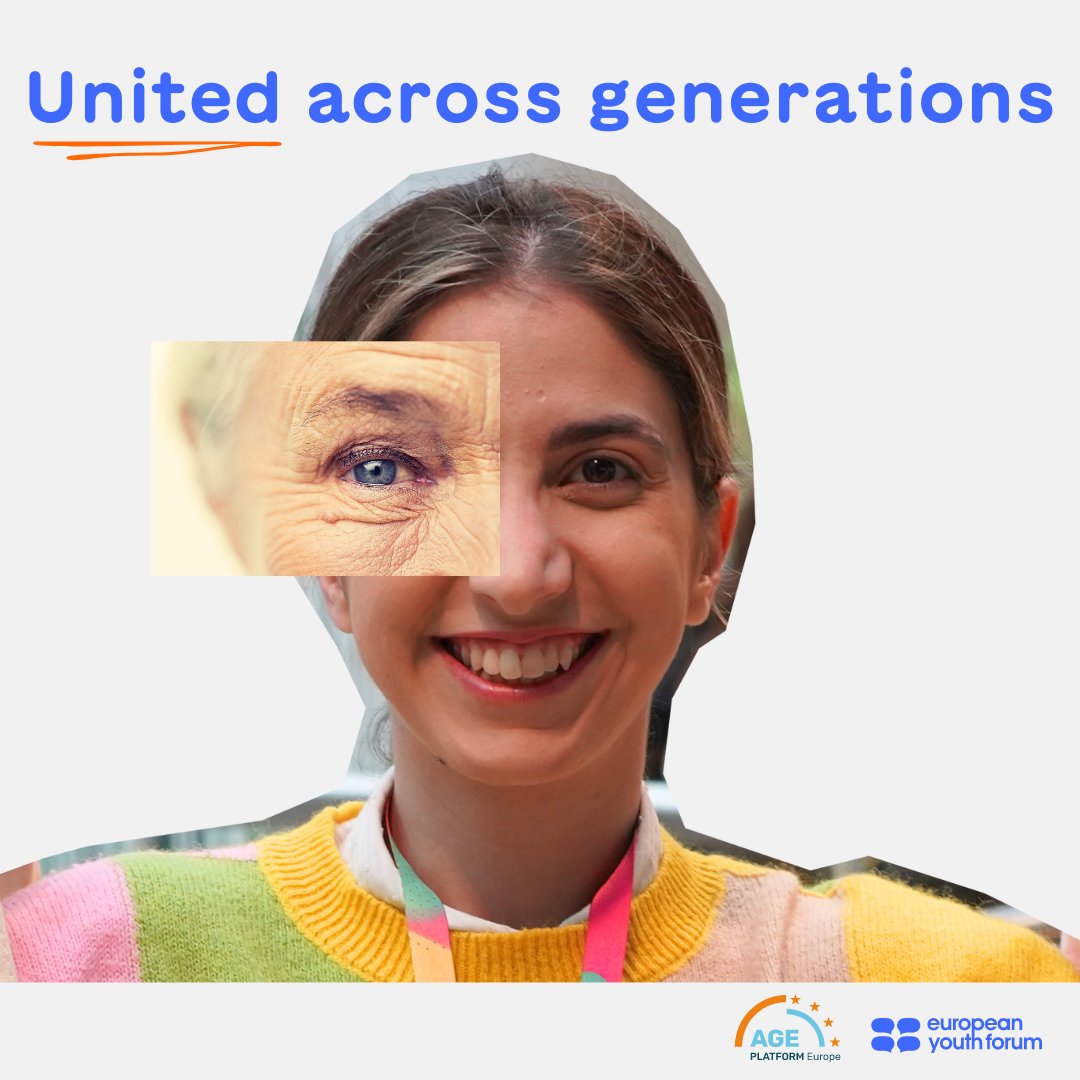 Today is EU Day of #SolidaritybetweenGenerations 👩👨‍🦳

Young and old people share common values, interests and challenges.

🤝 Promoting a culture of solidarity between generations can lead to more comprehensive and sustainable solutions towards an inclusive Europe for all ages!