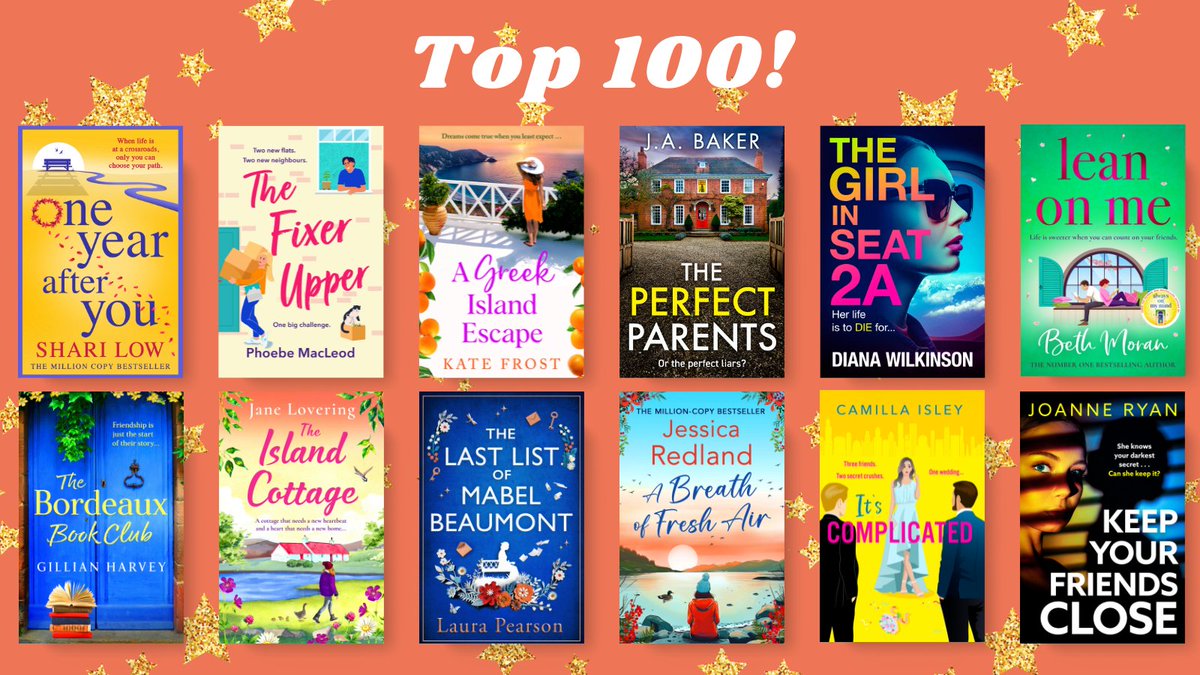 ⭐️ 12 IN THE TOP 100 ⭐️ 12 of our books are in the Kindle Top 100! 🎉 Congrats @ShariLow, @macleod_phoebe, @katefrostauthor, @thewriterjude, @DiWilkinson2020, @bethcmoran, @GillPlusFive, @JaneLovering, @LauraPAuthor, @JessicaRedland, @camillaisley and Joanne Ryan!