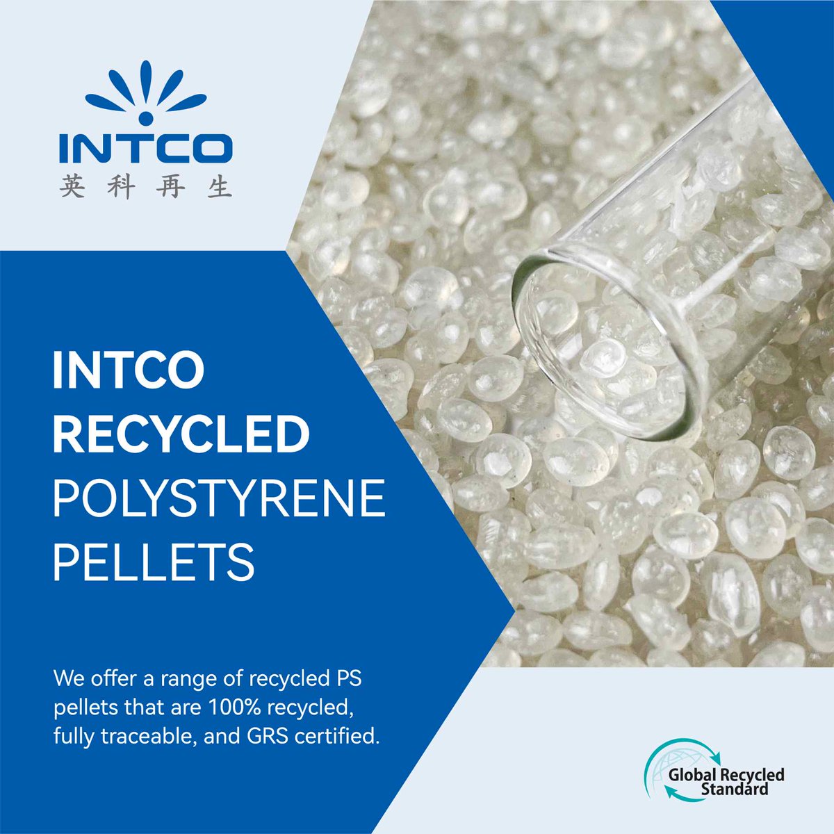 From foam to foam, a sustainable cycle unfolds. 💚
Our recycled PS pellets, certified by GRS, embody our dedication to circularity.
With each pellet, @intcoplastics closes the loop, transforming foam waste into valuable resources. 👏
 #RecycleResponsibly #RecycledPlastic