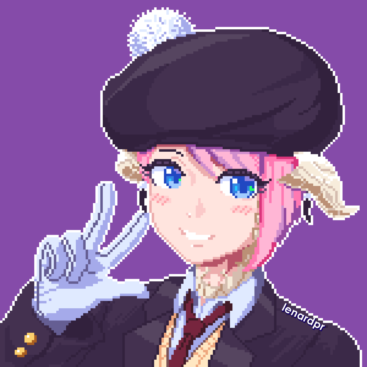 💜 Pixel art icon for @Aifyrin #pixelart #vgencomm tyms!!