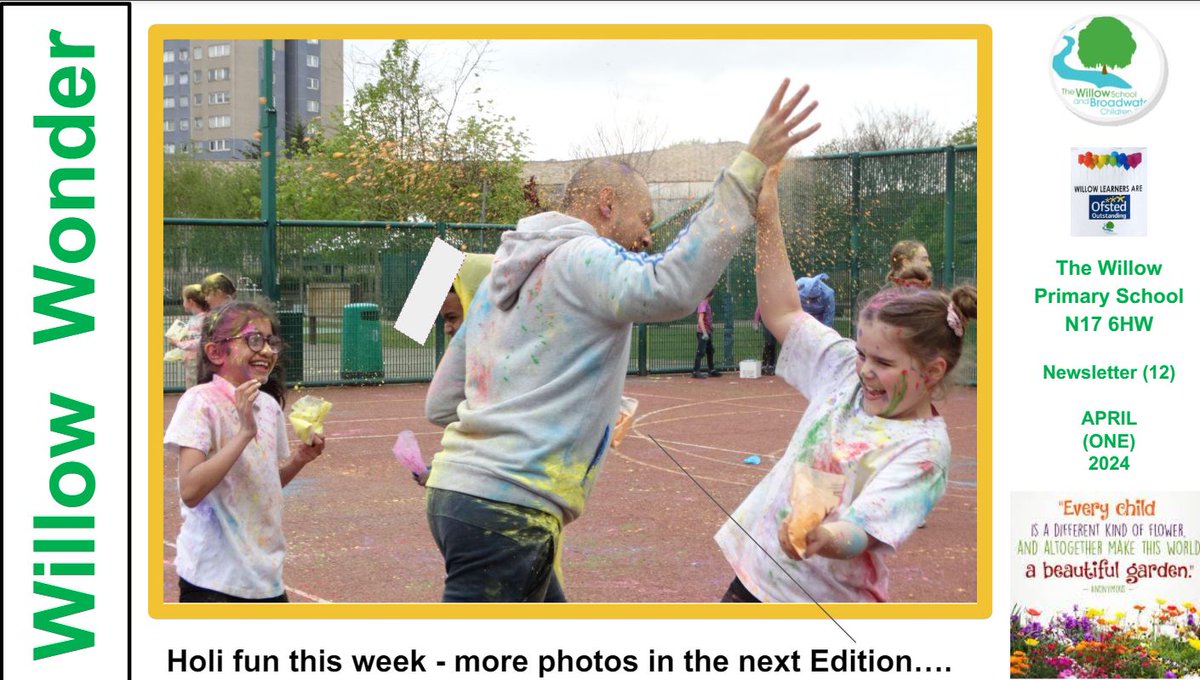 It's here! @haringeycouncil @saffronsevern @TCVHaringey The latest newsletter is ready for you with LOADS of #PHOTOS of the amazing #fun and #enjoyment we have in our #school #life . thewillow.haringey.sch.uk/docs/newslette…