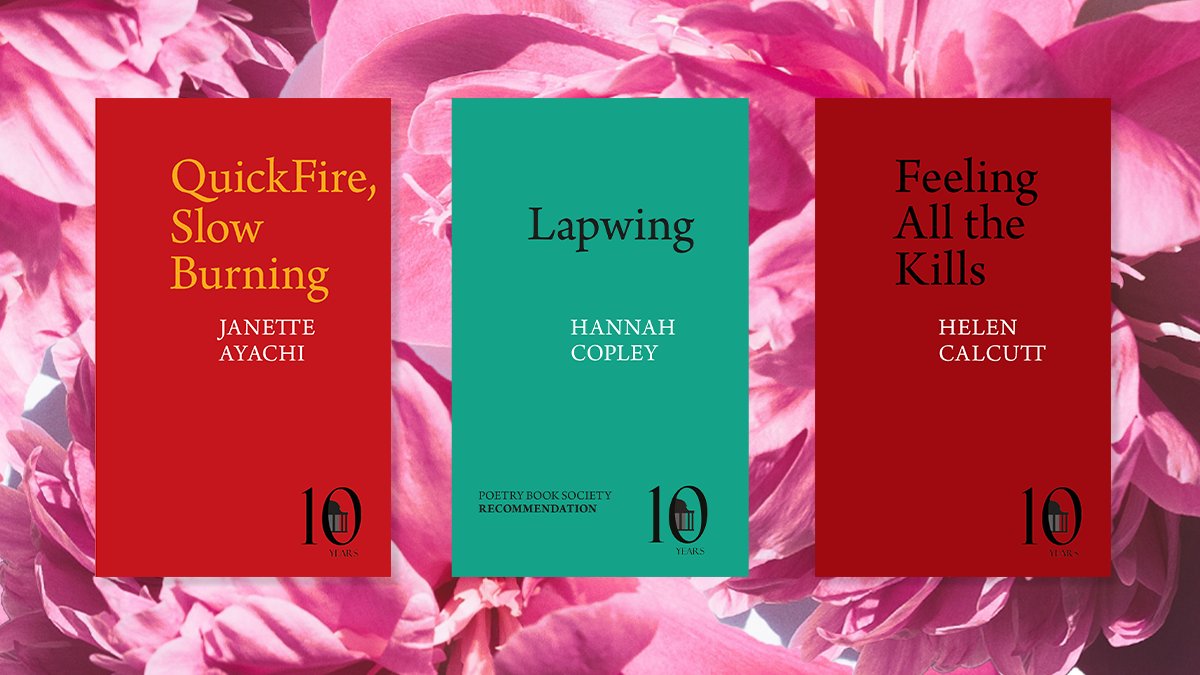 Our 2024 collections are here: QuickFire, Slow Burning by Janette Ayachi <a href="/janetteayachi/">Janette Ayachi</a>, Feeling All the Kills by Helen Calcutt <a href="/HelenCalcutt/">Helen Calcutt</a>, and Lapwing by Hannah Copley <a href="/HCopley/">Hannah Copley</a>. bit.ly/pavilionpoetry… #newpoetry ✨