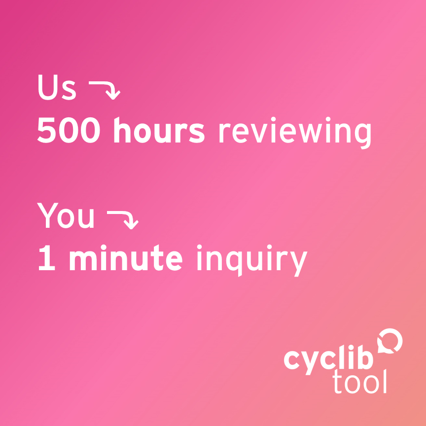 Our pharmacist team spent more than 500 hours reviewing interactions to create the new #CYCLIBTOOL so you can click👉ask👉know in just one minute. We will be relaunching CYCLIBTOOL in two weeks at @ESMOBREAST @BelletMeritxell @myESMO #beSOLTI #breastcancer
