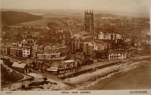 A near-perfect aerial view of a perfect town, Cromer c1930